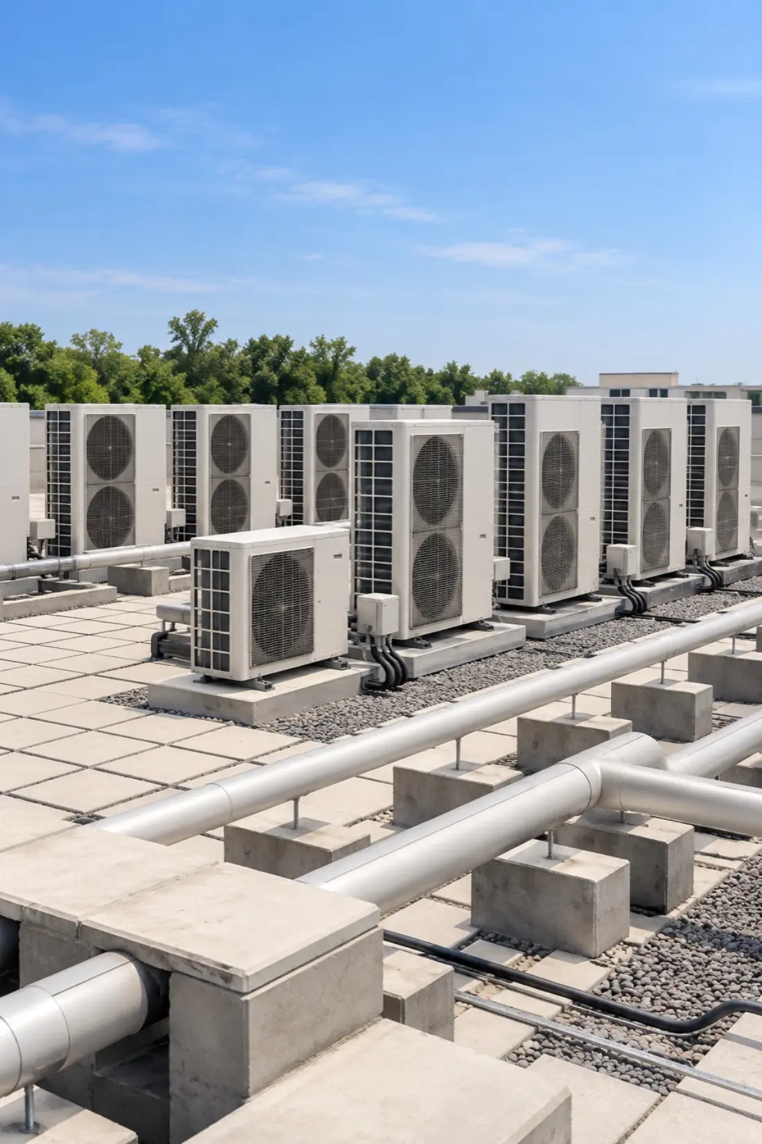 Rooftop condensers