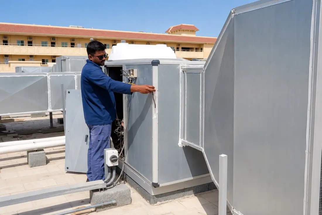 Duct & unit connection